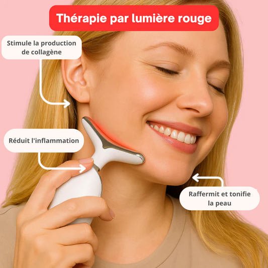 APPAREIL LED POUR LIFTING ET ÉCLAT DU VISAGE
